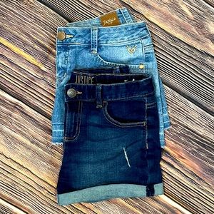 🎉Justice 2-Pair Jean Shorts🎉